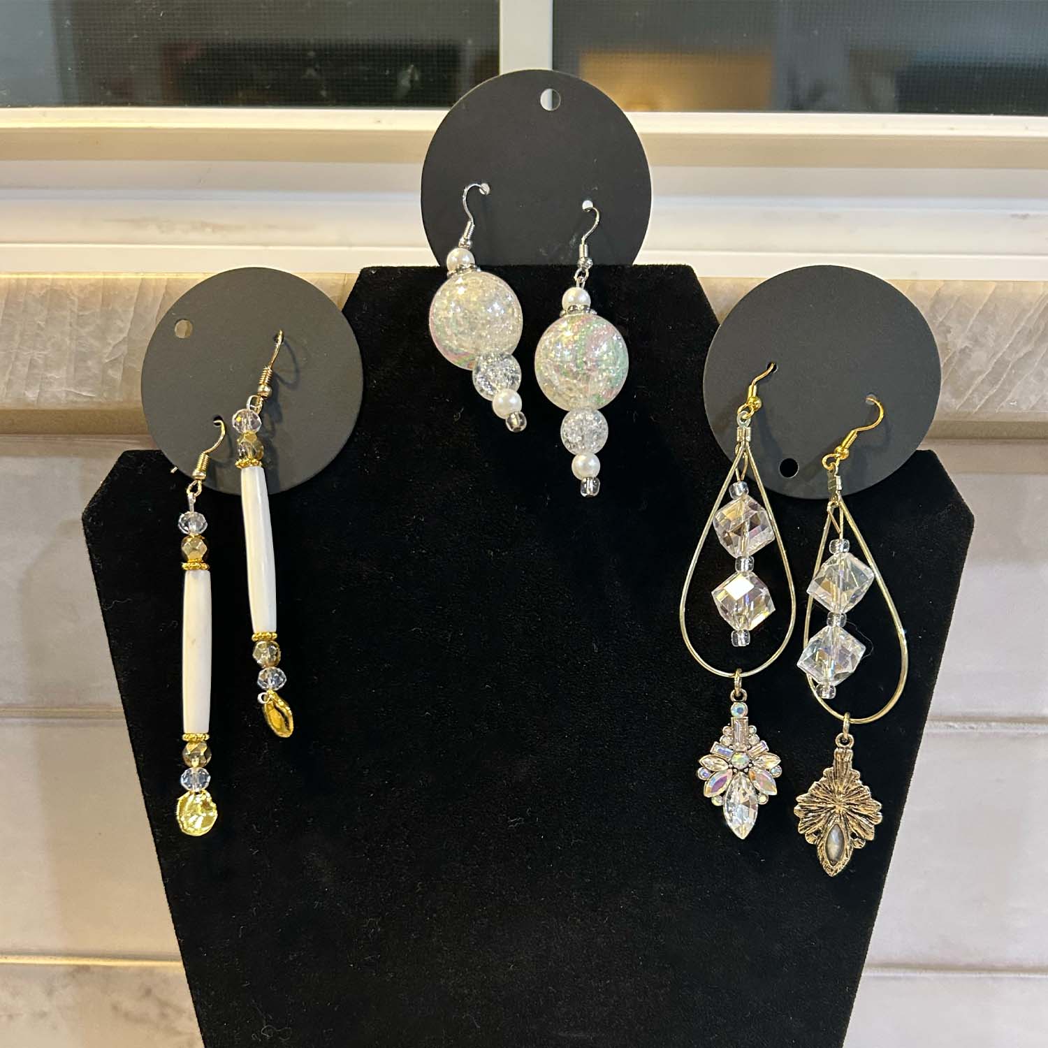 Elegant Trio of Handmade Earrings