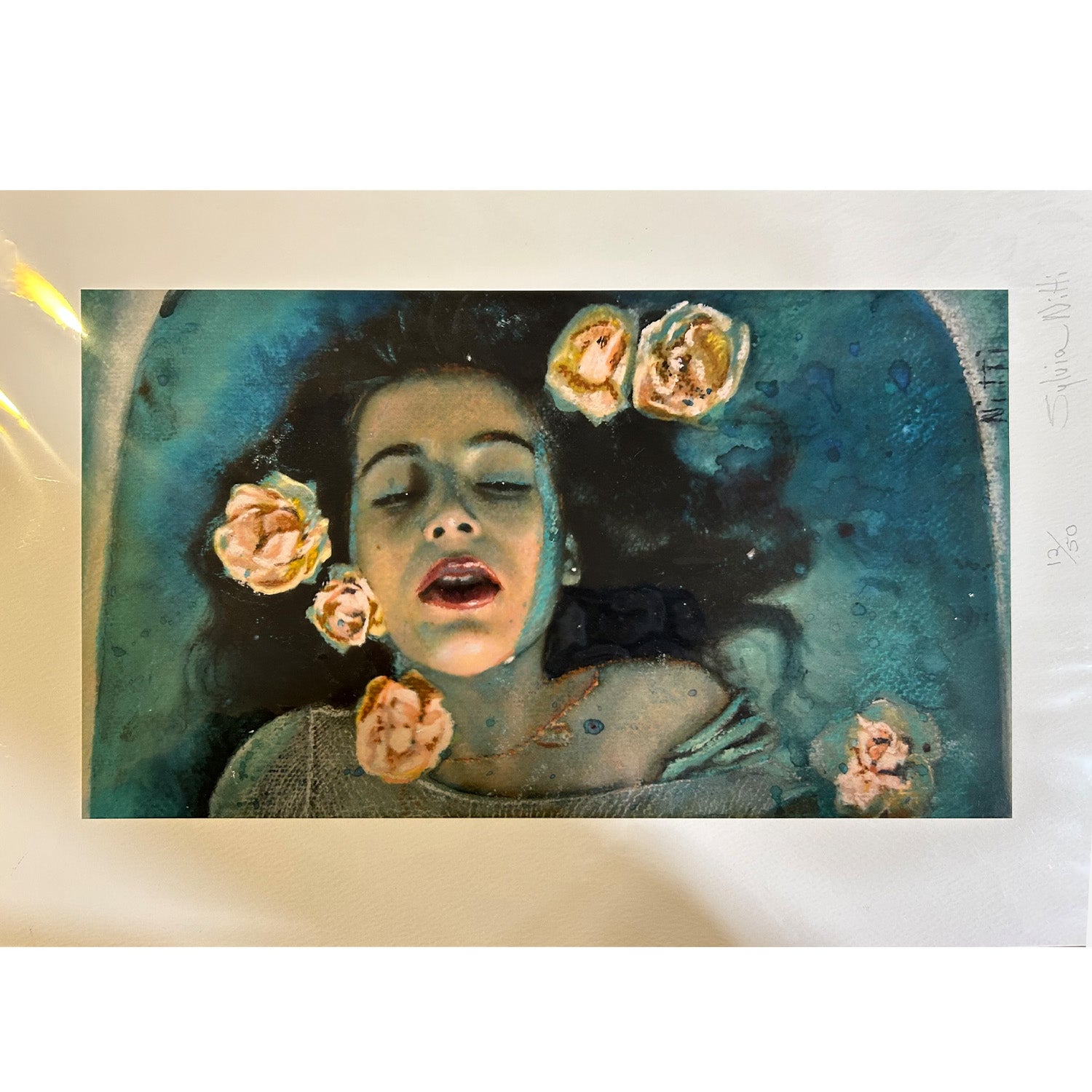 Girl with Roses by Sylvia Nitti, Teamsuicideprevention.org